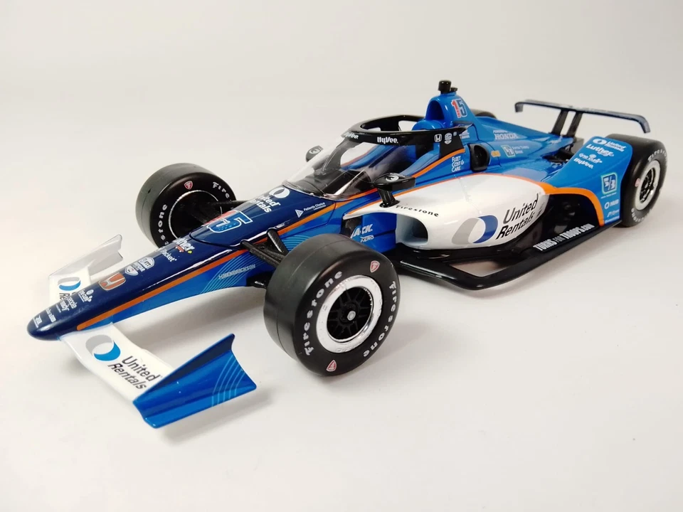 Greenlight Dallara Honda #15 D. Rahal Letterman Lanigan Indy 2023 1/18 11193 - Immagine 2 di 3