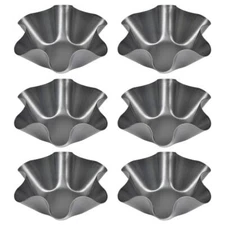 6 Packs Torta Molder Nonstick Taco Salad Bowl Pans Maker Extra Thick Steel New