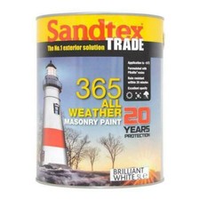 Sandtex 365 All Weather Masonry Paint White 5L
