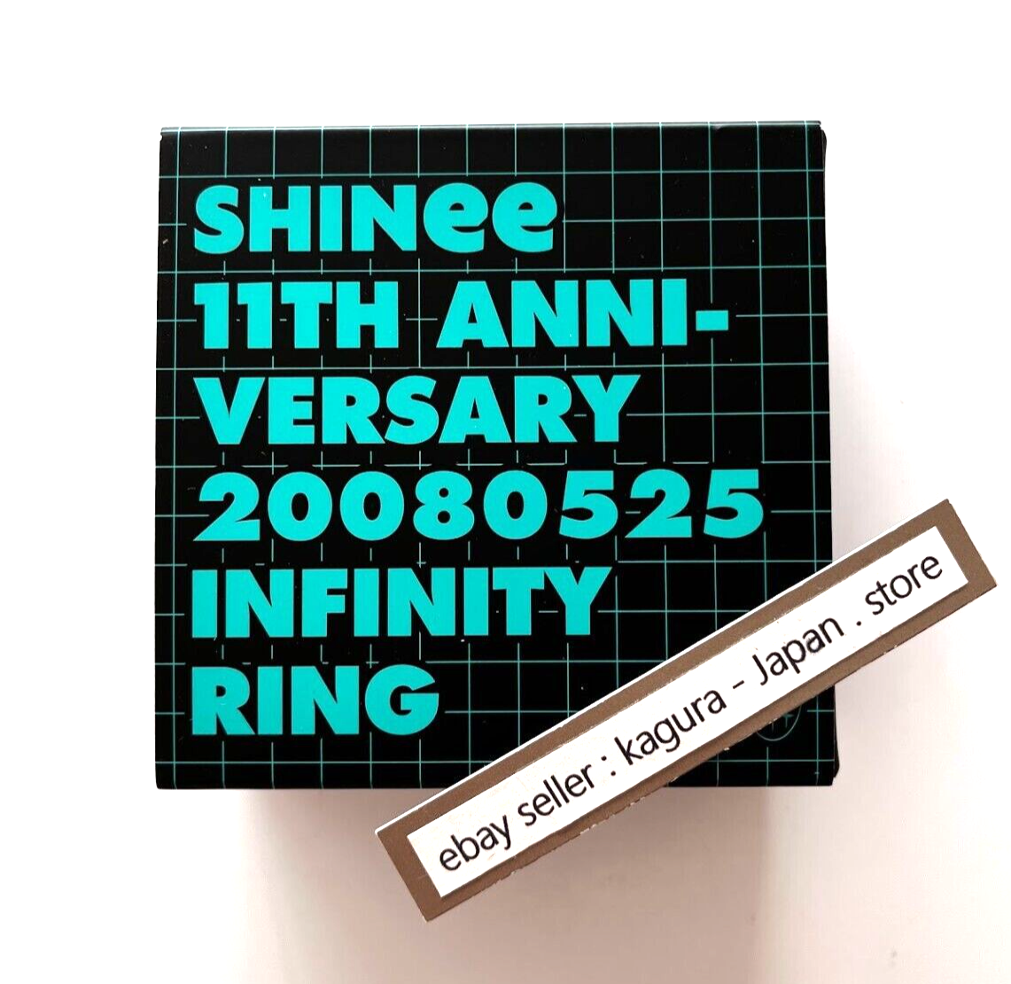 SHINee 11th Anniversary INFINITY RING Silver Size 86 x 86 x 37 mm