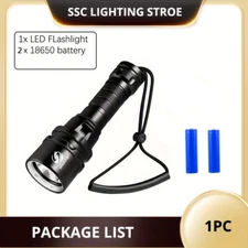300000LM 3*leds LED Diving Flashlight Scuba Dive Torch Professional Diver Light