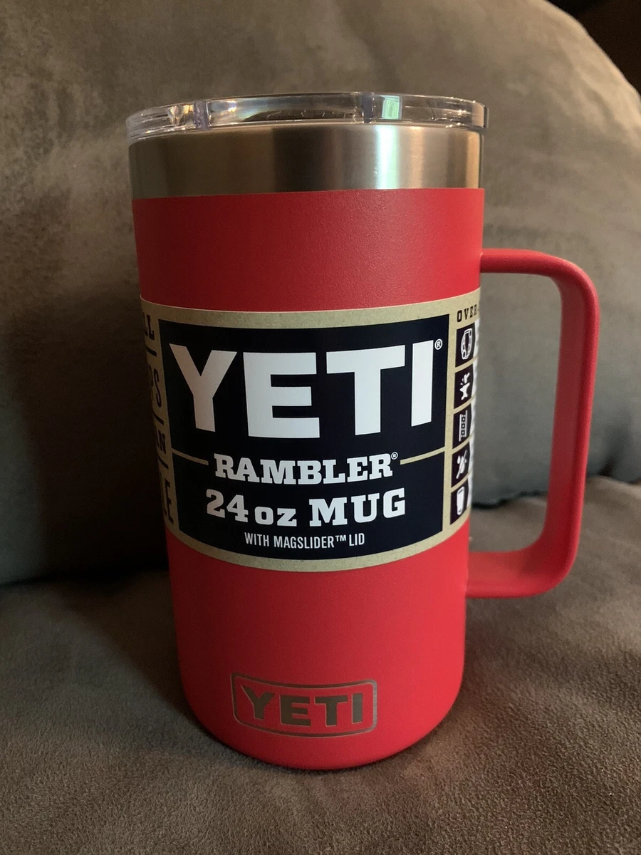 RESCUE RED YETI 24 oz Rambler Mug Tumbler LIMITED EDITION SOLD OUT NWT IN  HAND!