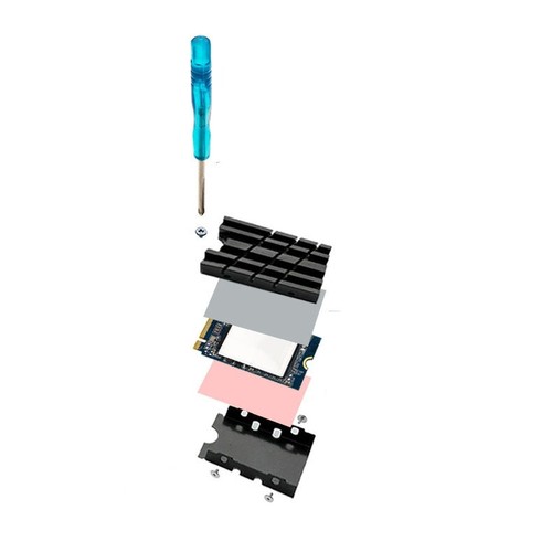 Heat Sink for M.2 2242 SSD Hard Drive Heatsinks Radiator Passive Cooling New - Photo 8/8