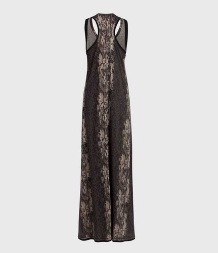 All Saints Women's Ami Masala Maxi Dress Snakeskin Print Sleeveless - RRP £105 - Picture 3 of 3