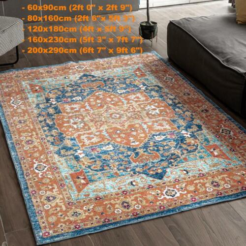 Big Size Floor Area Carpet Rug Mat Non Slip Hallway Bedroom Living Room - Picture 3 of 12