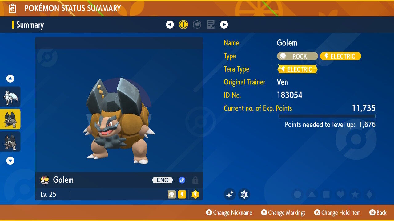 Pokemon Let's Go Shiny Alolan Golem 6IV-AV Trained – Pokemon4Ever