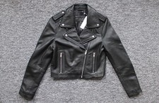 Bolongaro Trevor cropped leather jacket, S, NEW!