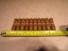 LOT OF 10 BUSSMANN LPN-RK-1/10, 1/10A, 250VAC, TIME DELAY FUSES, T0246