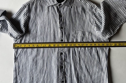 Rodd And Gunn Shirt Men Extra Large Original Fit Button Up Linen Blue Stripe - Picture 4 of 10
