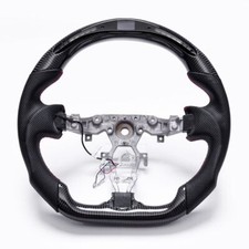 Real Carbon Fiber Steering Wheel Fit Nissan 370z Z34 Nismo Fairlady Juke 09-21