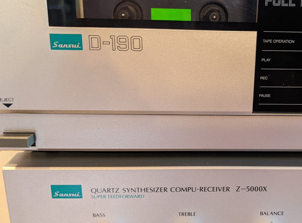 Sansui Vintage Audio:Quartz Synthesizer Receiver Z-5000X+Tape Deck