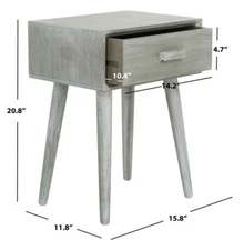 Safavieh LYLE ONE DRAWER SIDE TABLE, Reduced Price 2172725826 ACC5702C