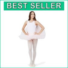 Stylish Women's Practice Tutu in Pink - Comfortable Full Brief Design, Size M