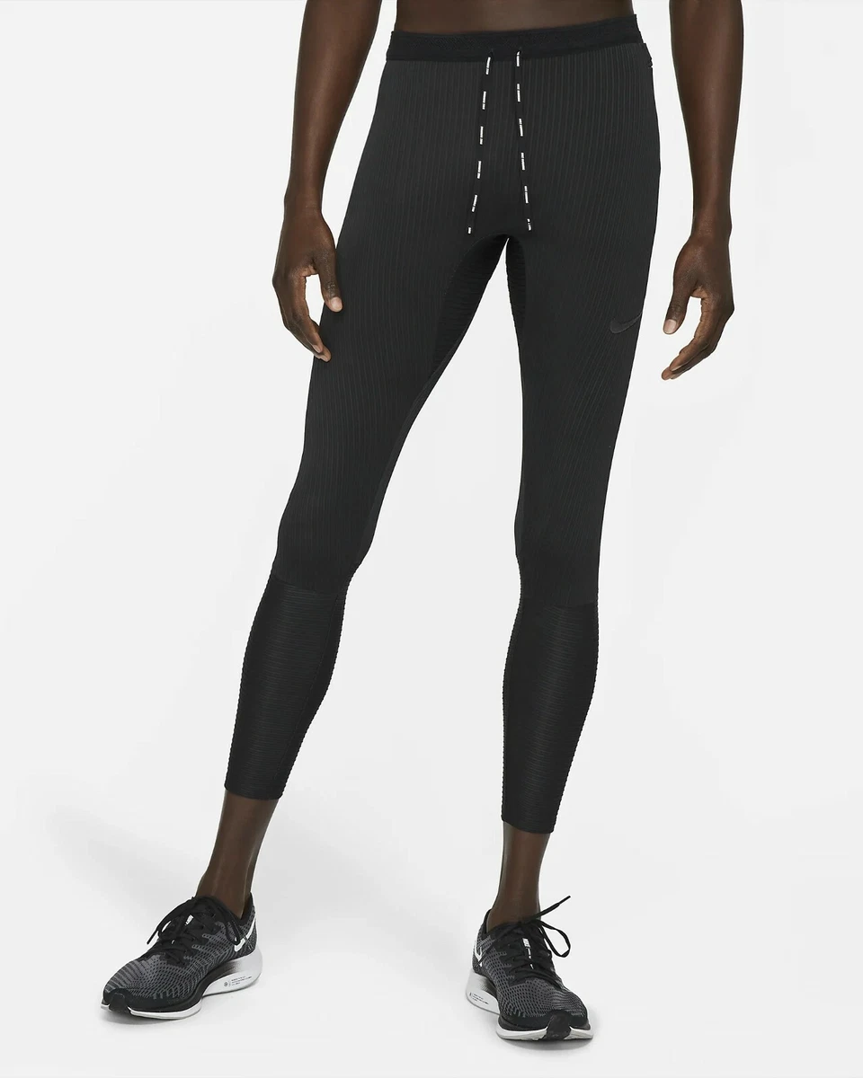 Nike Dri-Fit Swift Mens Running Tights CZ8835-010 Black-Size