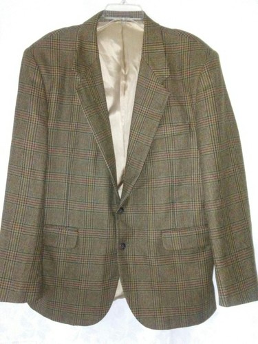 Branford & Taylor Uomo 48R? Blazer 2 bottoni marrone grigio talpa cappotto sportivo Louries - Foto 2 di 9