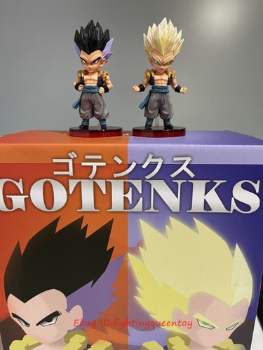 League Dragonball Gotenks Black Hair & Yellow Hair 2 Models WCF In Stock - Picture 2 of 8