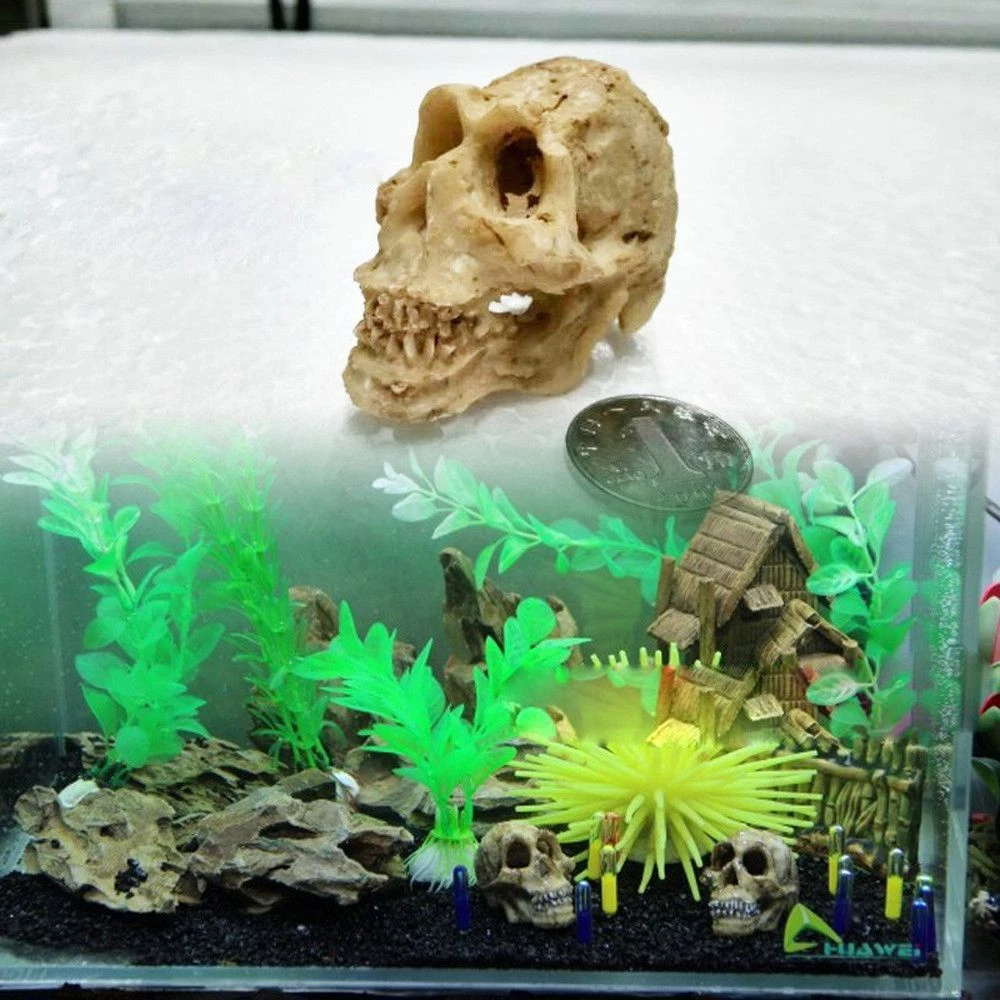 Scary fish cheap tank decorations