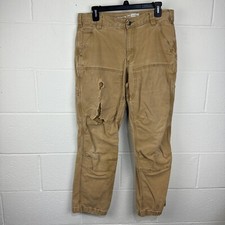 Carhartt Cargo Pants Double Front Knee 34x30 Rugged Flex Relaxed BN2802-M