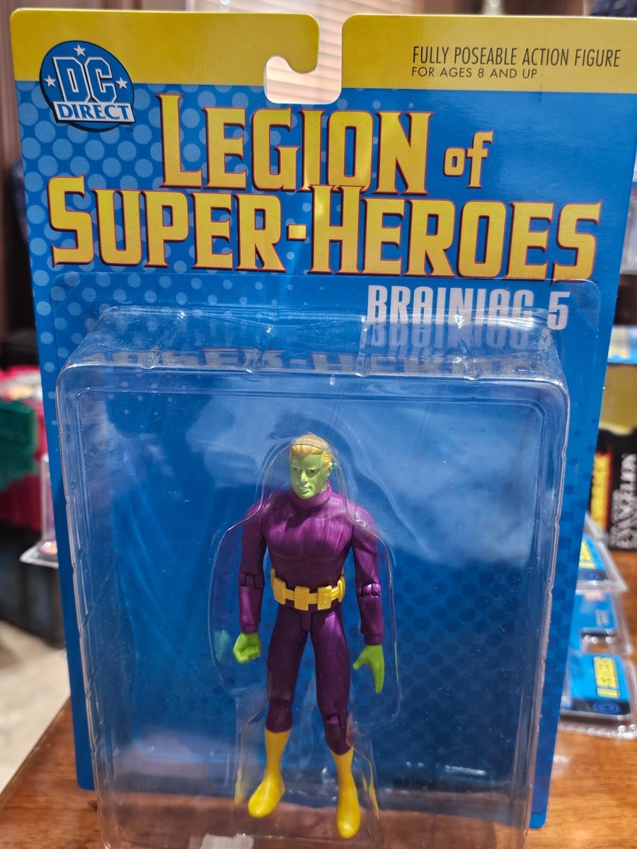 DC Direct Legion of Super Heroes Brainiac 5 Action Figure New