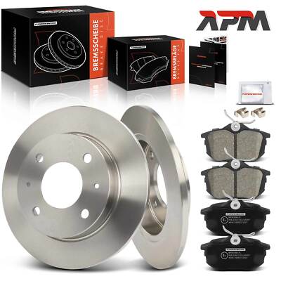 Bremsscheiben Bremsbeläge Hinten 249,9mm für Mitsubishi Colt 6 Smart Forfour 454