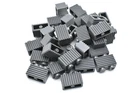 TCM BRICKS Dark Bluish Gray Brick 1x2 with Grille Flutes X100 Compatible Parts