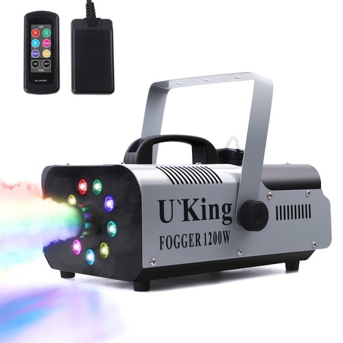 1200W Smoke Fog Machine RGB Color Stage Mist Effect Halloween Xmas Disco +Remote - Picture 6 of 16