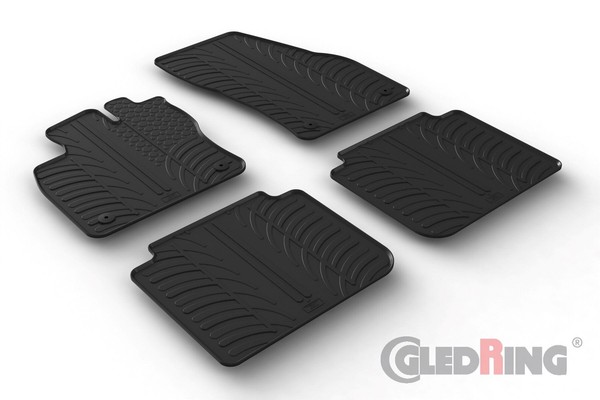 Gummimatten FüR Seat Tarraco Ab 2019 Reifen-Design Gummi FußMatten Automatten-image
