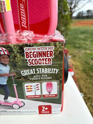 Radio Flyer Grow With Me Beginner Kick Scooter for Ages 2-5 up to