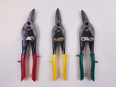 10 inch Aviation SNIPS SET 1-Left 1-Right 1-Straight Cut Hyper Tough, open box
