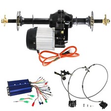 40" Electric Differential Rear Axle Kit 48V 1000W Motor Brake for Golf Cart ATV