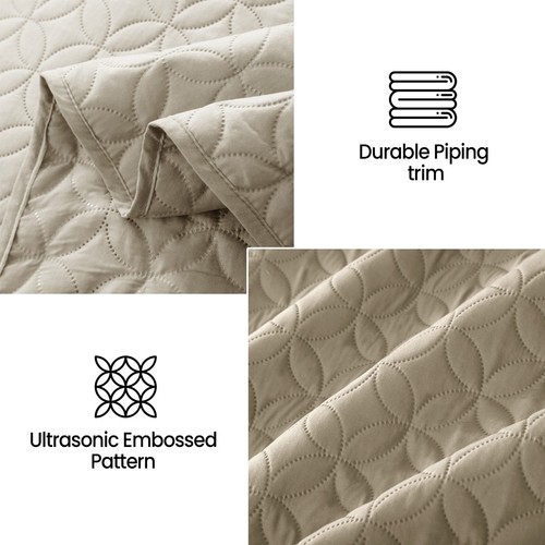 Luxus Tagesdecke Bettwäsche Set 3 teilig Steppdecke Bettüberwurf Queen King Size - Bild 6 von 64