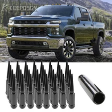 4.4" M14x1.5 Wheel Spike Lug Nuts Socket Key For Chevy Silverado 1500 2500 3500