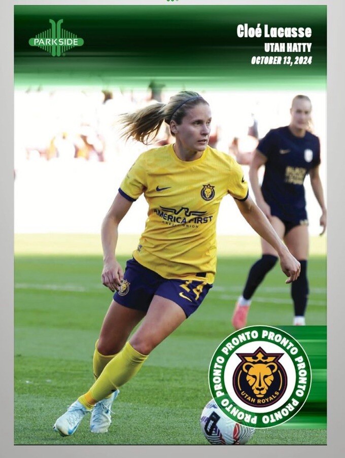 Cloe Lacasse HAT TRICK Utah Royals 2024 Parkside NWSL Pronto 153 W23
