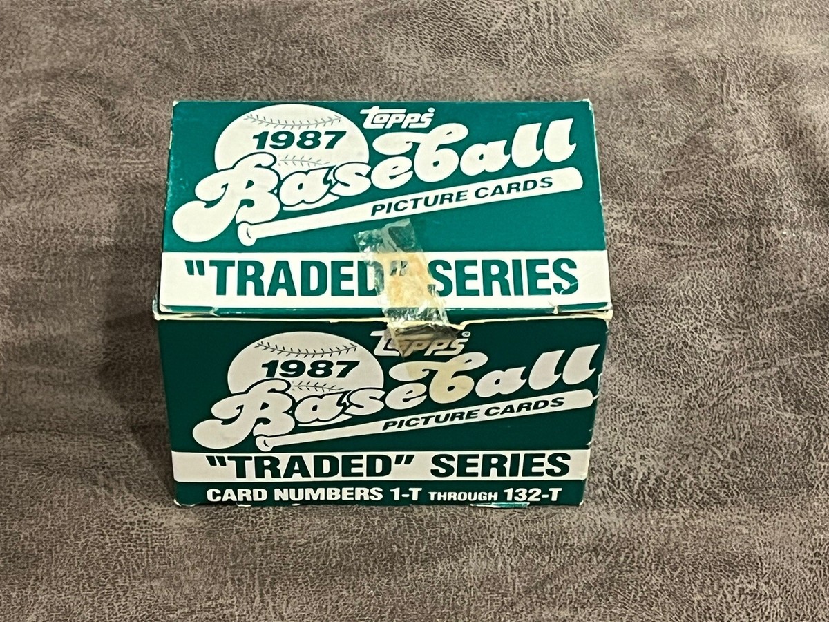 1987 Topps Traded Baseball Complete Set 1T-132T In Box