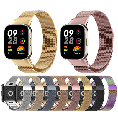 Metall Uhrenarmband Magnetverschluss für Redmi Watch 3/Mi Watch Lite 3