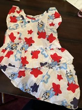 Bluey 2T Shirt And Skirt With Built-In Shorts Girls