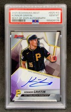 2025 Bowman's Best KONNOR GRIFFIN Pirates Rookie Prospect Auto Gem Mint PSA 10