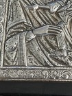 Vintage Greek Byzantine 950 Silver Icon Virgin Mary Child Angels Framed Plaque — photo 3