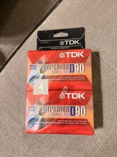 TDK D90 Cassette Tapes Superior Normal Bias 4 Pack New -Brand Dew Sealed-