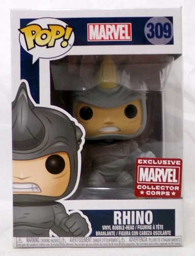 Funko Pop! 309 Rhino Marvel Collector Corps Exclusive Vinyl Figure New