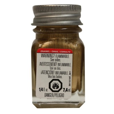 Null 1144TT Enamel Paint, 1/4 oz Glass Bottle, Gold