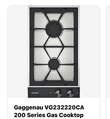  Gaggenau VG232220CA Vario 200 Series Gas Cooktop Stainless Steel NEW OPEN BOX