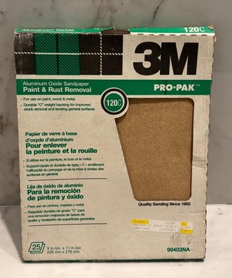 3M Pro-Pak Aluminum Oxide 18 Sheets Paint and Rust Removal, 9