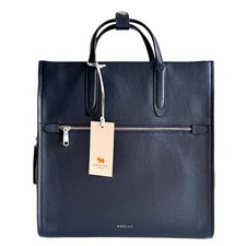 Image of RADLEY Handbag Backpack Ink Blue Leather Medium Bag Arlington Court - RRP £239