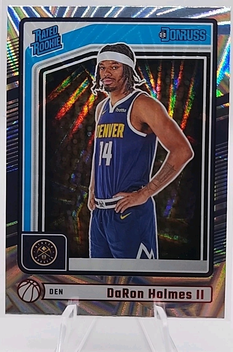 2024-25 Panini Donruss - Rated Rookie Daron Holmes II #213 Red Wedges (RC)