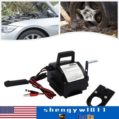 12V 300W Portable Electric Winch 2000LB Remote Towing Hitch Truck Trailer Boat!