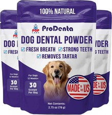 3x ProDenta, All-Natural Dog Breath Freshener, 2.75 Ounce EXP 12/2028 New sealed