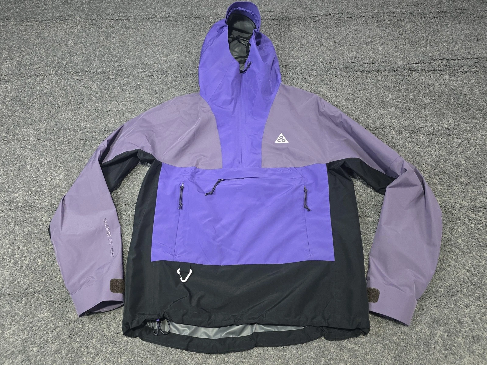 Nike ACG Jacket Mens Small Purple Cascade Rains Storm-FIT ADV Hooded Waterproof