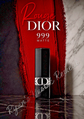 Rouge Dior - Shade: 999 Matte Lipstick - Iconic Red - 0.12 oz/ 3.5 g