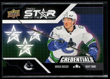 2022-23 Upper Deck Third Star of the Night #3S-2 Brock Boeser